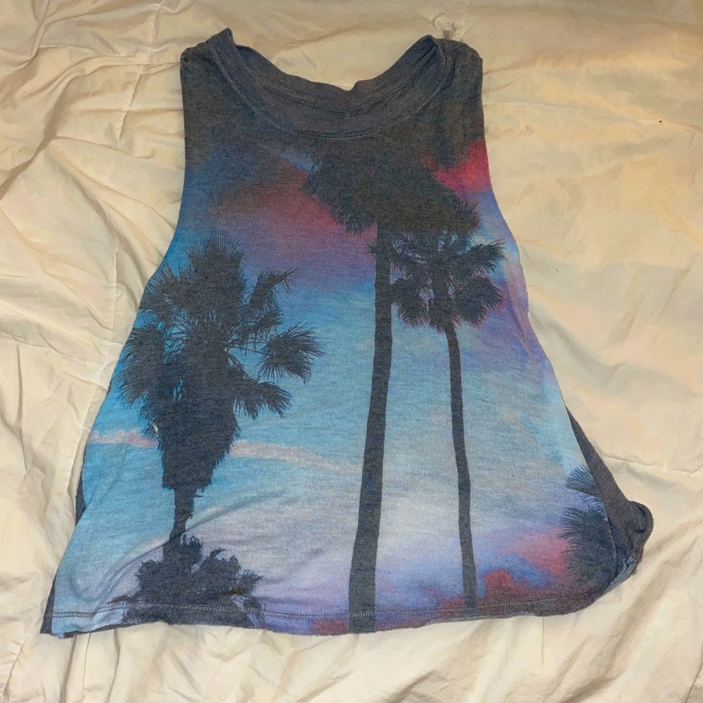 Live love dream Aeropostale palm tree tank top